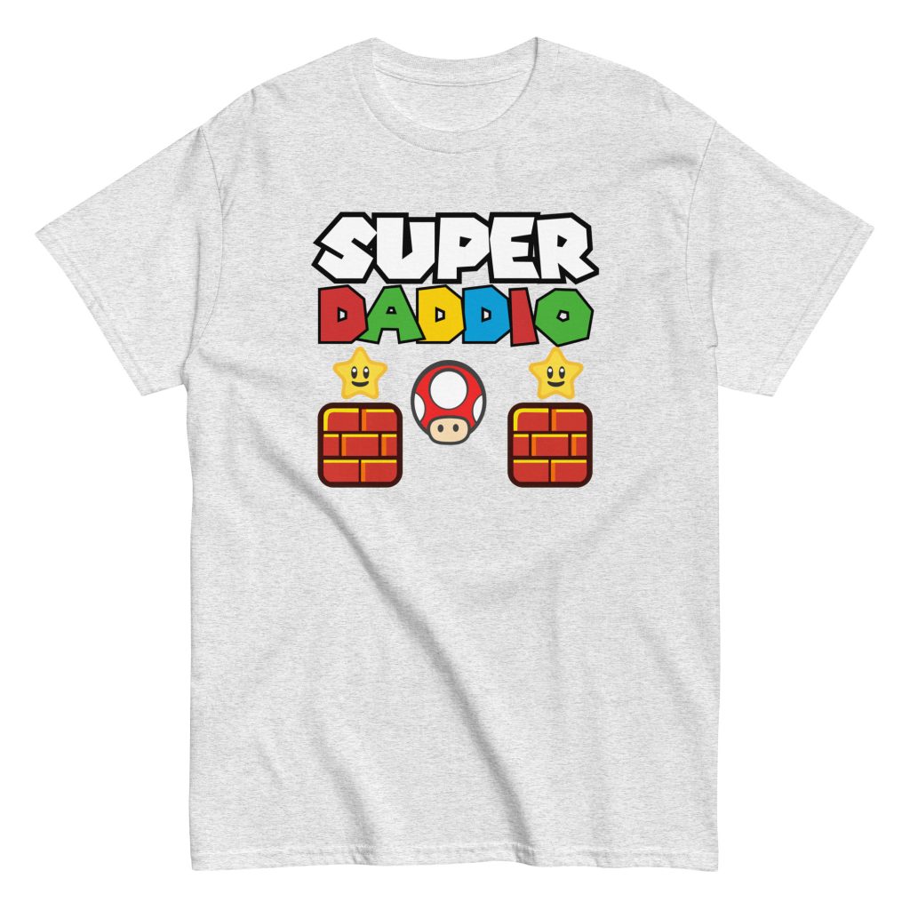 Super Daddio T-shirt Father’s Day Super Mario Dad Birthday T-shirt