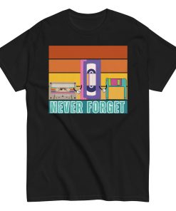 Retro 80’s Fun T-shirt 80’s Fancy Dress T-shirt Cassette VHS Floppy Disk