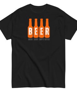 Beer T-Shirt Brew Enjoy Empty Repeat Funny Beer T-shirt