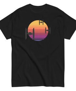 TIE Fighter Sunset T-shirt Space Wars Style T-shirt