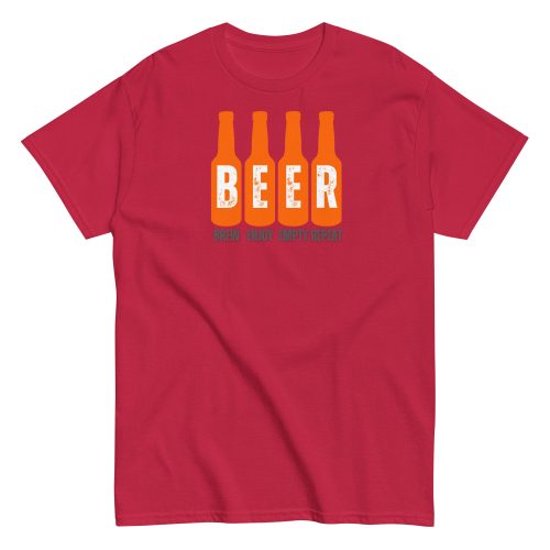 Beer T-Shirt Brew Enjoy Empty Repeat Funny Beer T-shirt