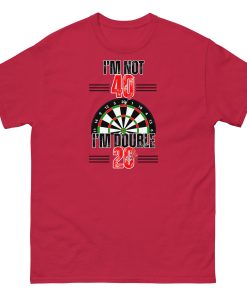 40th Birthday Darts T-shirt I’m Double 20 Darts Player T-shirt