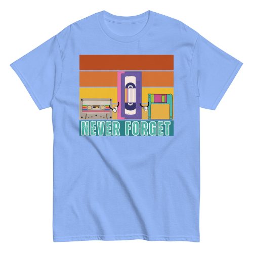 Retro 80’s Fun T-shirt 80’s Fancy Dress T-shirt Cassette VHS Floppy Disk