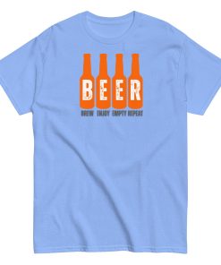 Beer T-Shirt Brew Enjoy Empty Repeat Funny Beer T-shirt