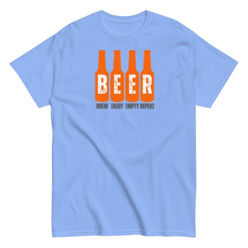 Beer T-Shirt Brew Enjoy Empty Repeat Funny Beer T-shirt