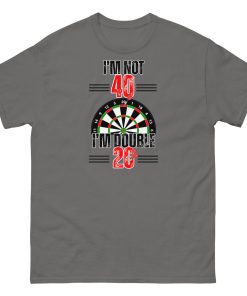 40th Birthday Darts T-shirt I’m Double 20 Darts Player T-shirt