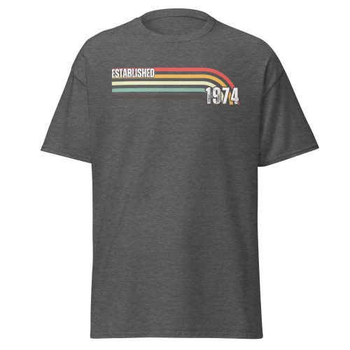 Established 1974 50th Birthday T-shirt 1974 Present