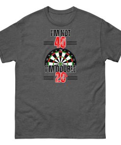 40th Birthday Darts T-shirt I’m Double 20 Darts Player T-shirt
