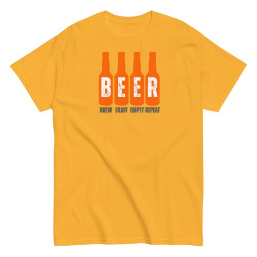 Beer T-Shirt Brew Enjoy Empty Repeat Funny Beer T-shirt