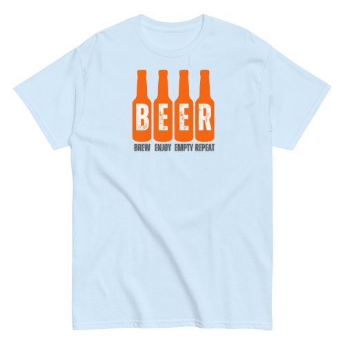 Beer T-Shirt Brew Enjoy Empty Repeat Funny Beer T-shirt