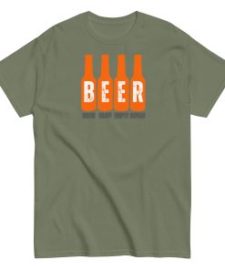 Beer T-Shirt Brew Enjoy Empty Repeat Funny Beer T-shirt