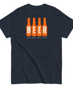 Beer T-Shirt Brew Enjoy Empty Repeat Funny Beer T-shirt