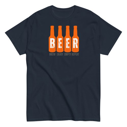 Beer T-Shirt Brew Enjoy Empty Repeat Funny Beer T-shirt
