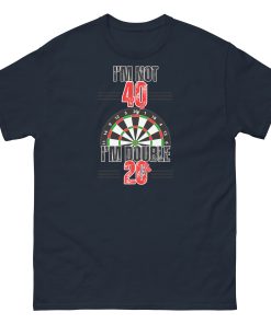 40th Birthday Darts T-shirt I’m Double 20 Darts Player T-shirt