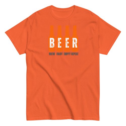 Beer T-Shirt Brew Enjoy Empty Repeat Funny Beer T-shirt