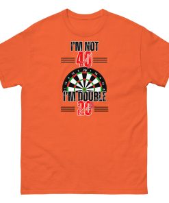 40th Birthday Darts T-shirt I’m Double 20 Darts Player T-shirt
