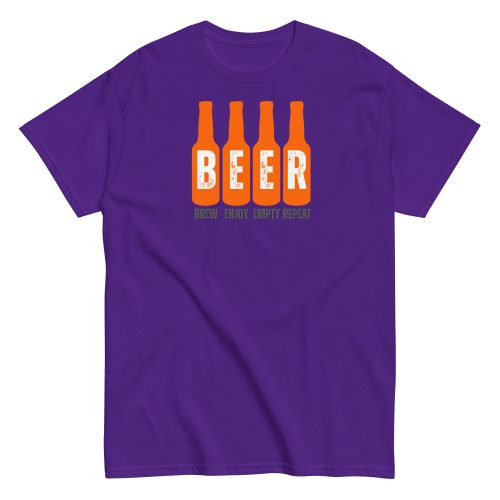 Beer T-Shirt Brew Enjoy Empty Repeat Funny Beer T-shirt