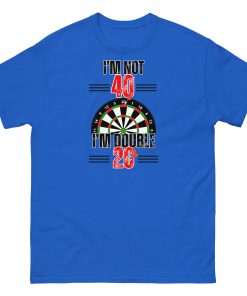 40th Birthday Darts T-shirt I’m Double 20 Darts Player T-shirt