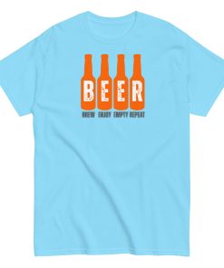 Beer T-Shirt Brew Enjoy Empty Repeat Funny Beer T-shirt