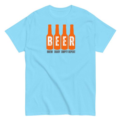 Beer T-Shirt Brew Enjoy Empty Repeat Funny Beer T-shirt