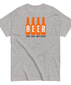 Beer T-Shirt Brew Enjoy Empty Repeat Funny Beer T-shirt