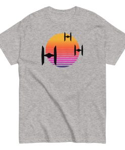 TIE Fighter Sunset T-shirt Space Wars Style T-shirt
