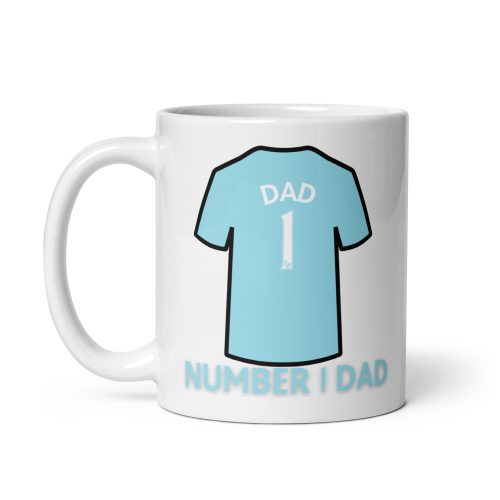 Manchester City Number 1 Dad Mug Fathers Day Dad Birthday Mug