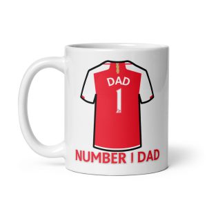 Arsenal FC Number 1 Dad Mug Fathers Day Dad Birthday Mug