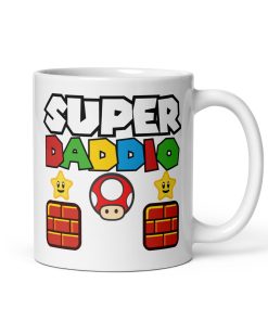 Super Daddio Mug Father’s Day Super Mario Dad Birthday Mug
