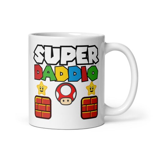 Super Daddio Mug Father’s Day Super Mario Dad Birthday Mug