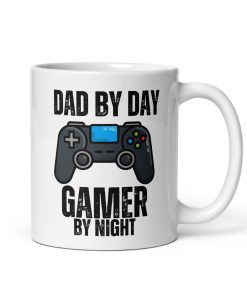 Dad By Day Gamer By Night Mug Gift for Dads