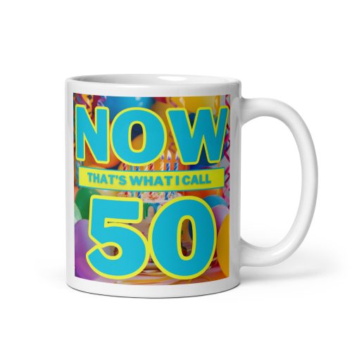 Now 50 Mug Now That’s What I Call 50th Birthday Mug Album Cover