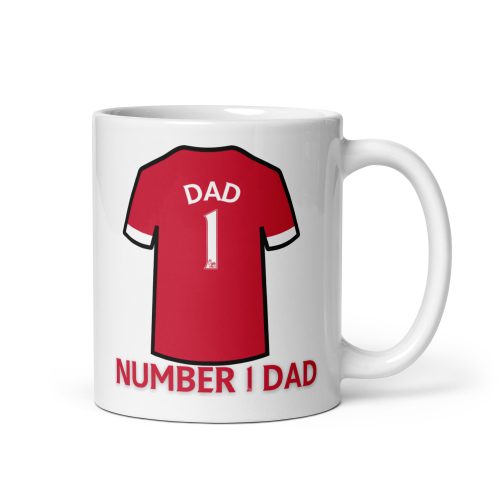 Liverpool FC Number 1 Dad Mug Fathers Day Dad Birthday Mug