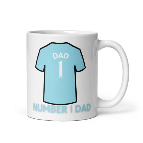 Manchester City Number 1 Dad Mug Fathers Day Dad Birthday Mug