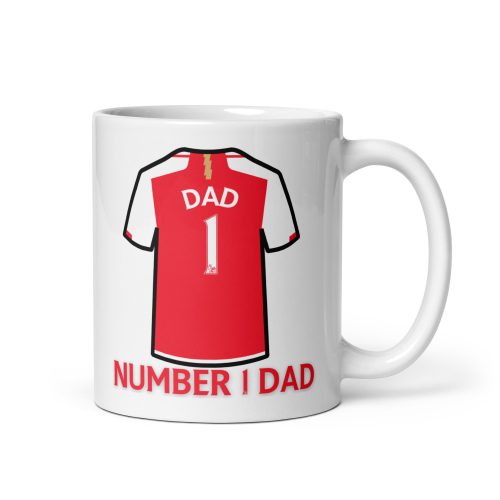 Arsenal FC Number 1 Dad Mug Fathers Day Dad Birthday Mug