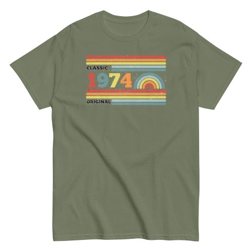 1974 Birthday T-Shirt Classic Original 1974 T-Shirt 50th Present