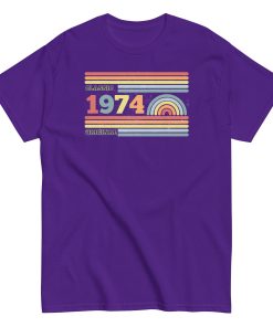 1974 Birthday T-Shirt Classic Original 1974 T-Shirt 50th Present