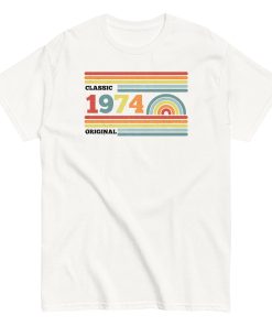 1974 Birthday T-Shirt Classic Original 1974 T-Shirt 50th Present