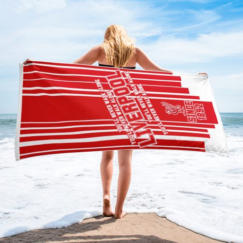 Liverpool Beach Towel You’ll Never Walk Alone Beach Towel