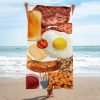 Fried Breakfast Beach Towel