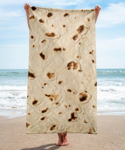 Tortilla Wrap Beach Towel Funny Beach Towels