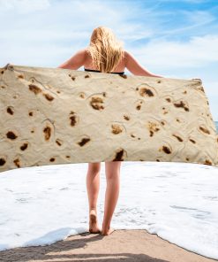 Tortilla Wrap Beach Towel Funny Beach Towels