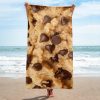 Chocolate Chip Cookie Beach Towel Novelty Beach Towels