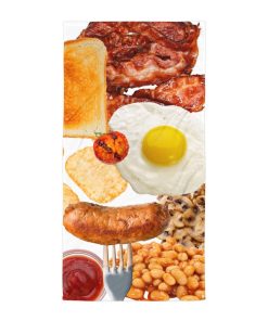 Fried Breakfast Beach Towel