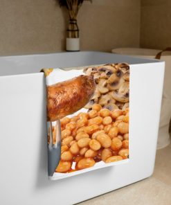 Fried Breakfast Beach Towel Full English Beach Towels - Image 3
