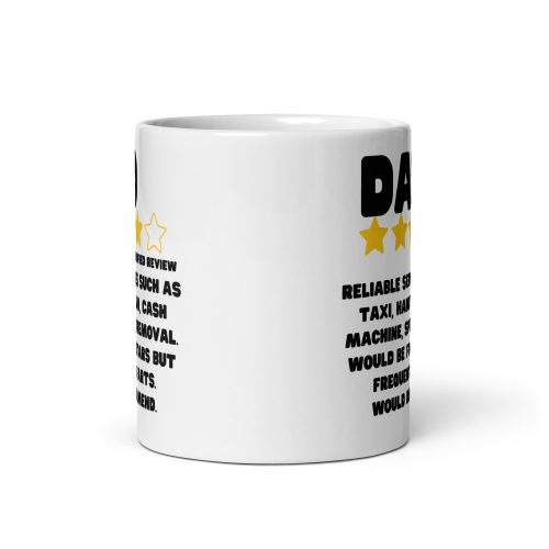 Father’s Day Mug Dad Reviews Funny Dad Birthday Mug