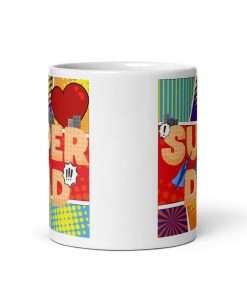 Super Dad Comic Book Style Father’s Day Mug Dad Birthday