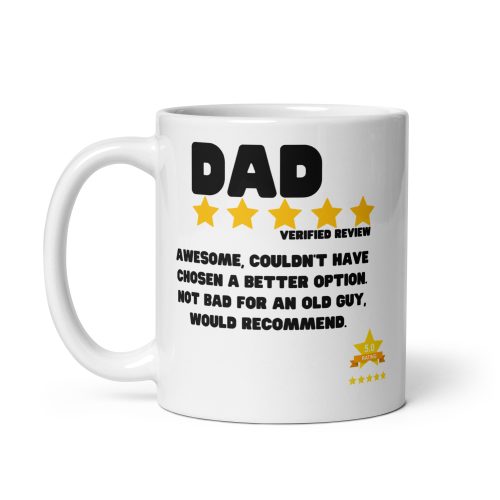 Dad Reviews Mug Five Star Dad Father’s Day Birthday Gift Mug