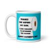 Thanks For Wiping My Bum Happy Father’s Day Mug
