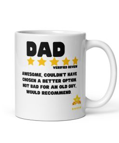 Dad Reviews Mug Five Star Dad Father’s Day Birthday Gift Mug